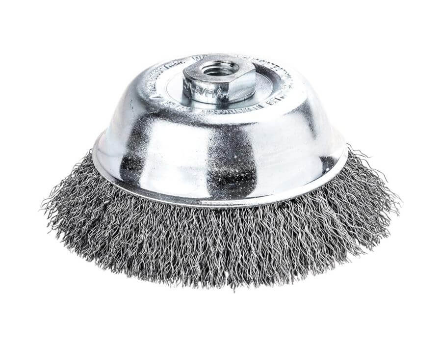 Topfbürste, Stahldraht, gewellt