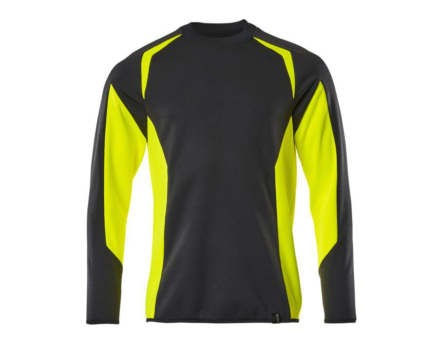 Felpa ACCELERATE SAFE nero/hi-vis giallo