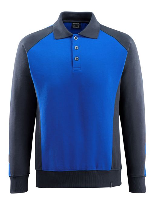 Polo Felpata UNIQUE blu royal/blu navy scuro