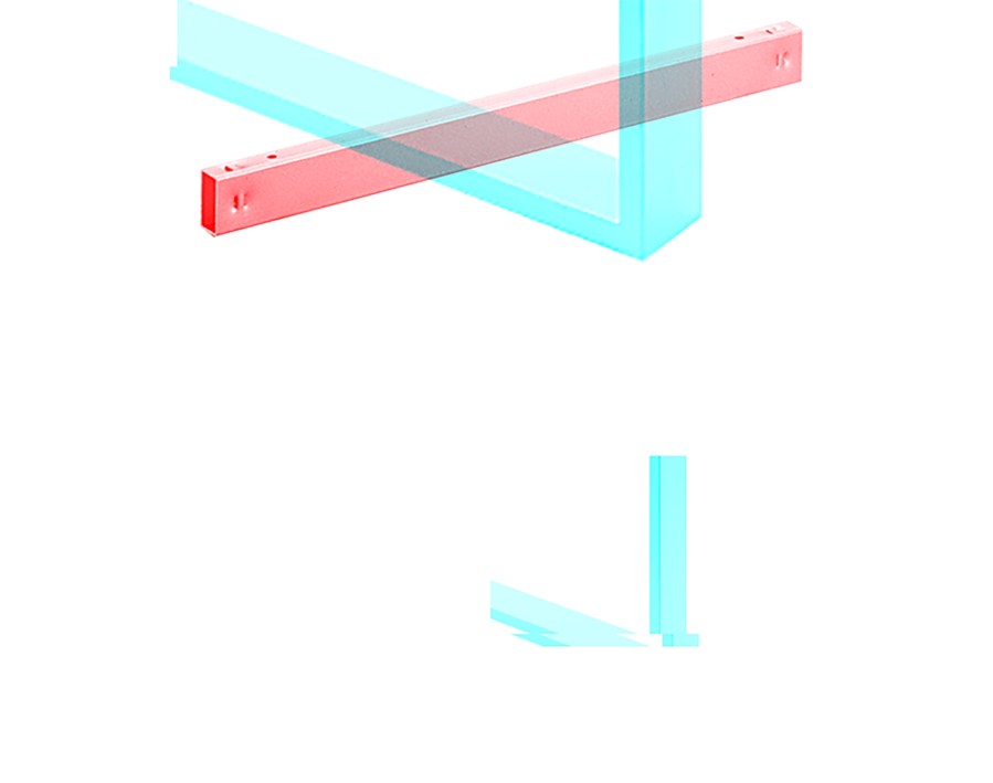 Traversa per soluzione ad angolo di 90°