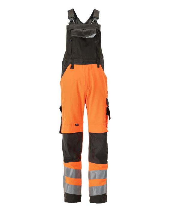 Salopette con tasche porta-ginocchiere SAFE SUPREME hi-vis arancio/antracite scuro