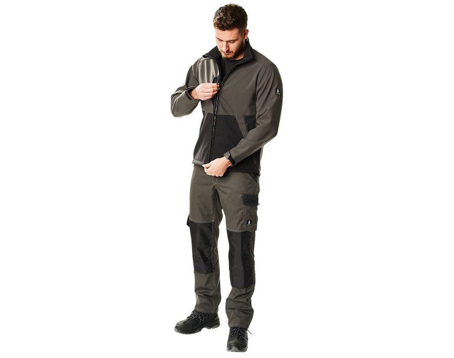 Pantaloni con tasche porta-ginocchiere LIGHT bianco/antracite scuro