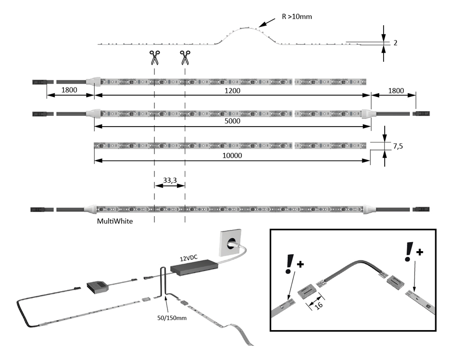 Striscia LED Versa Inside 120 