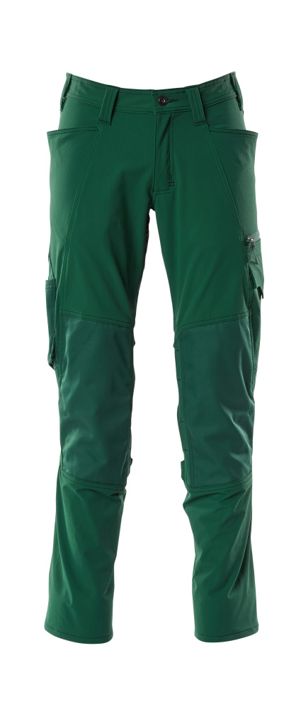 Pantaloni con tasche porta-ginocchiere ACCELERATE verde