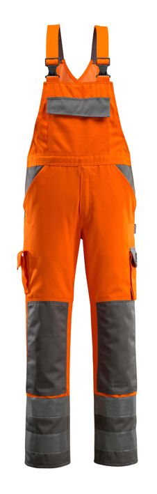 Salopette con tasche porta-ginocchiere SAFE COMPETE hi-vis arancio/antracite