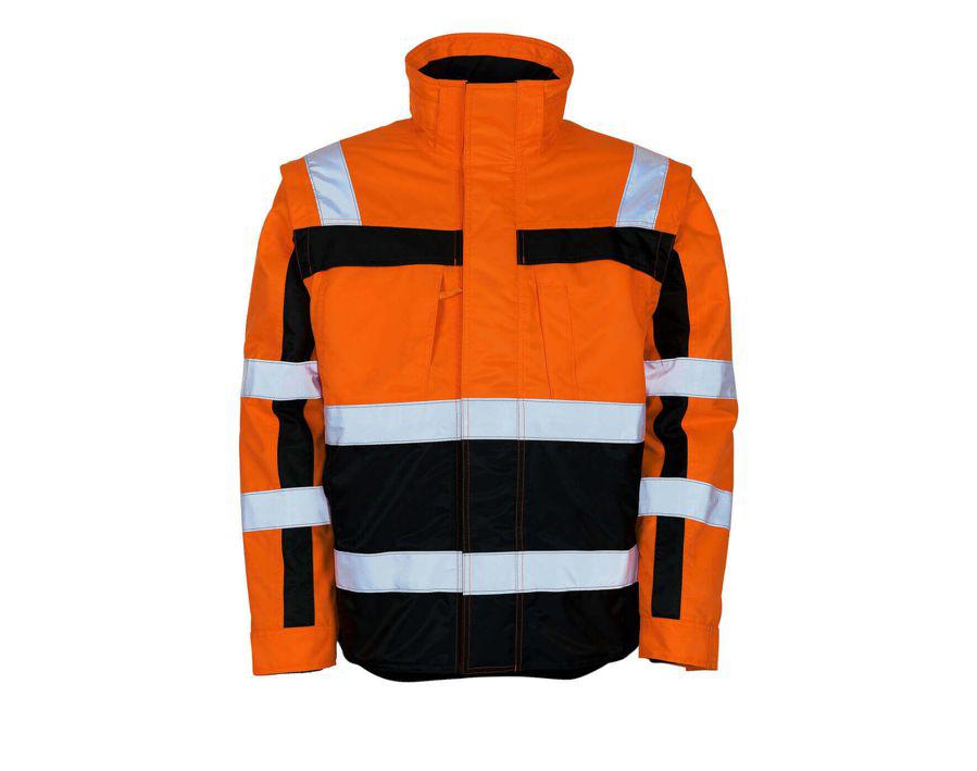 Giacca antifreddo SAFE COMPETE hi-vis arancio/blu navy