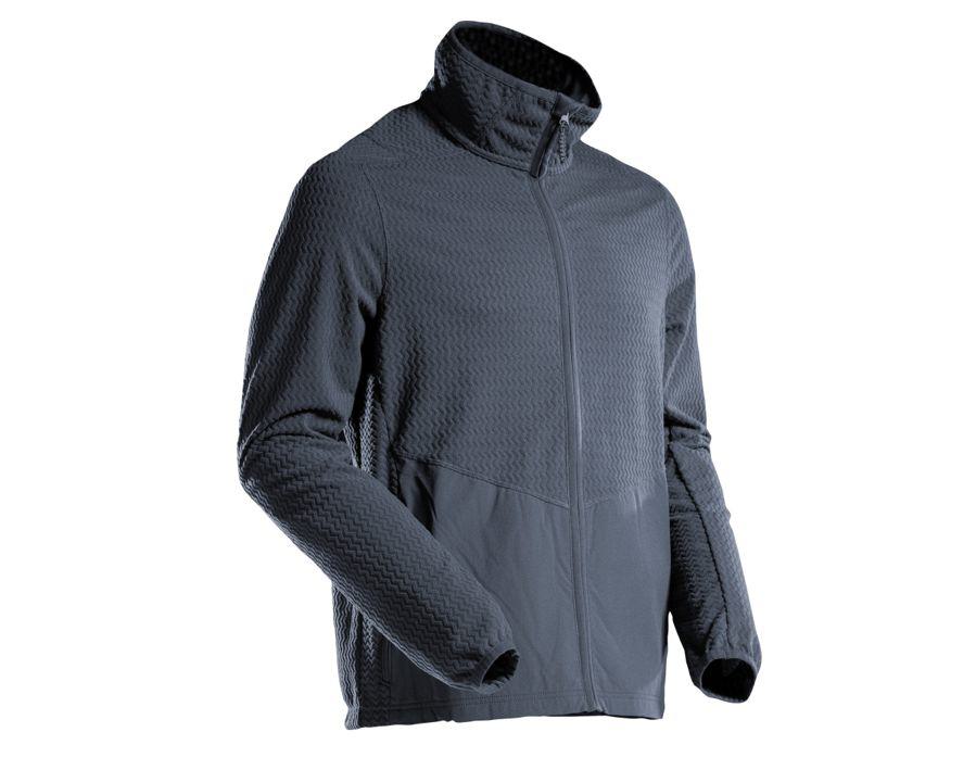 Maglione in micropile con chiusura lampo CUSTOMIZED blu navy scuro