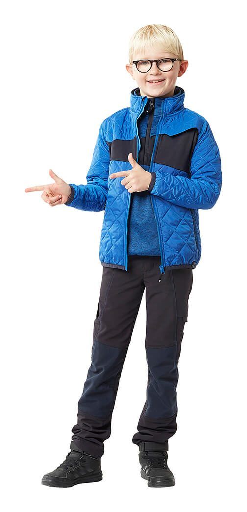 Maglione in pile da bambino ACCELERATE antracite scuro/nero