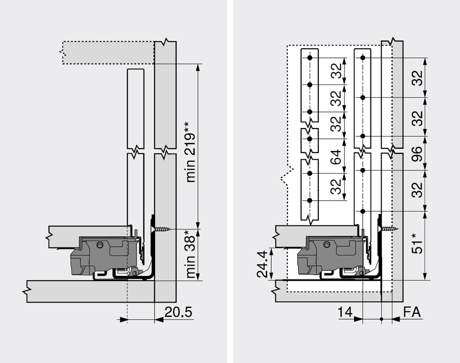 LEGRABOX pure nero carbonio opaco- altezza F