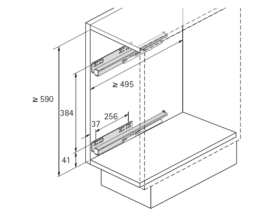 Elemento estraibile a 90°Cargo IQ plus 150, a 2 piani, per basi  