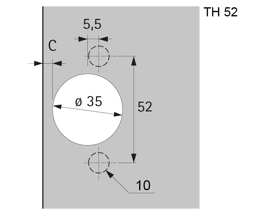 Cerniera da 110° Sensys 8646i  