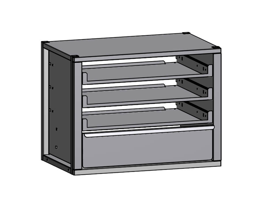 Modulo estraibile per valigie con cassetto