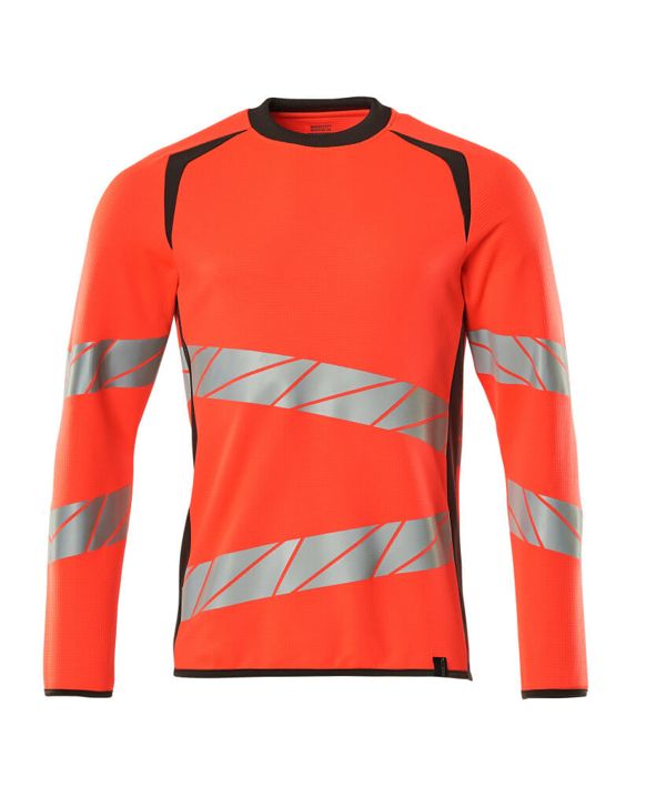 Felpa ACCELERATE SAFE hi-vis rosso/antracite scuro