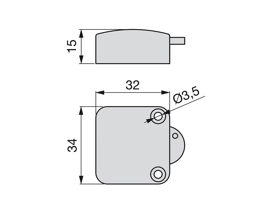Interruttore per anta e scorrevole