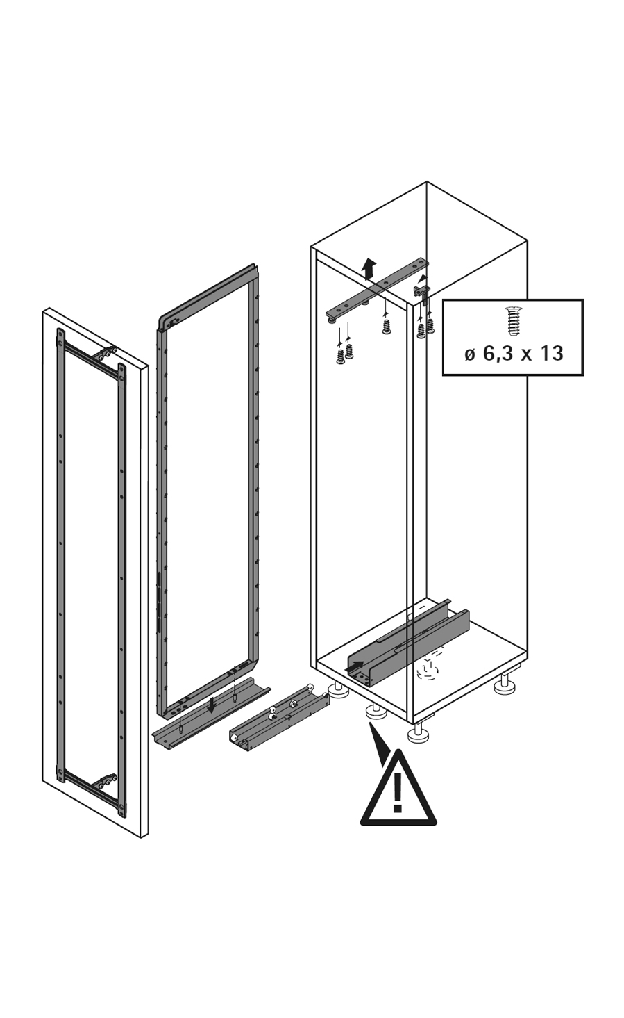 Telaio portante Dispensa 90° ClickFixx  