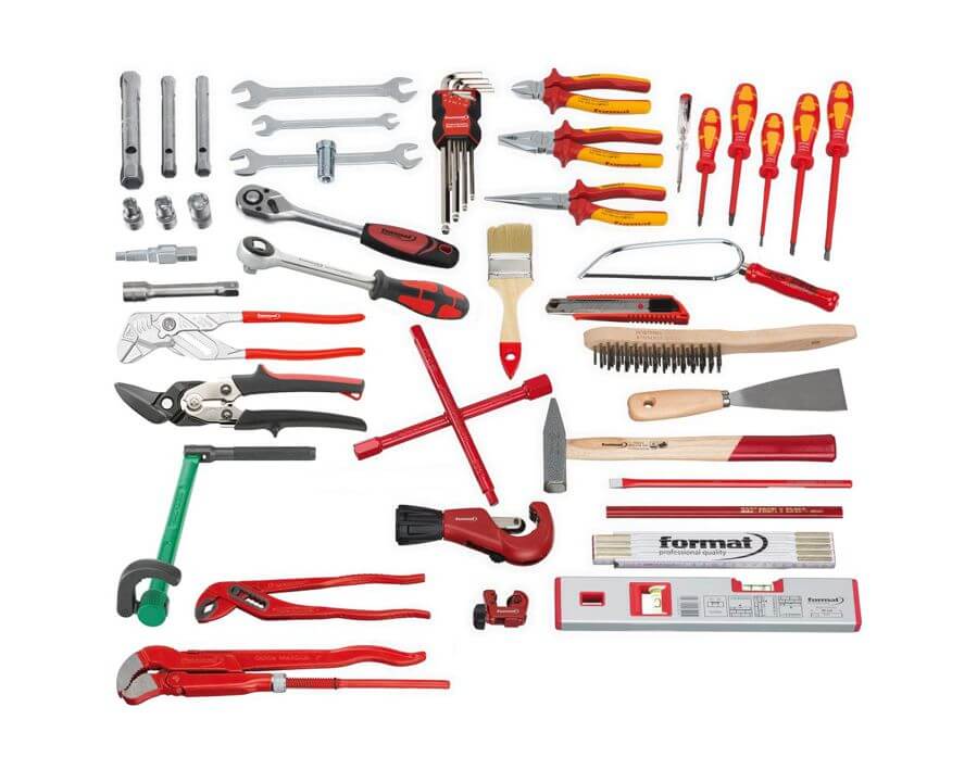 Sanitärwerkzeug-Satz, 50-teilig