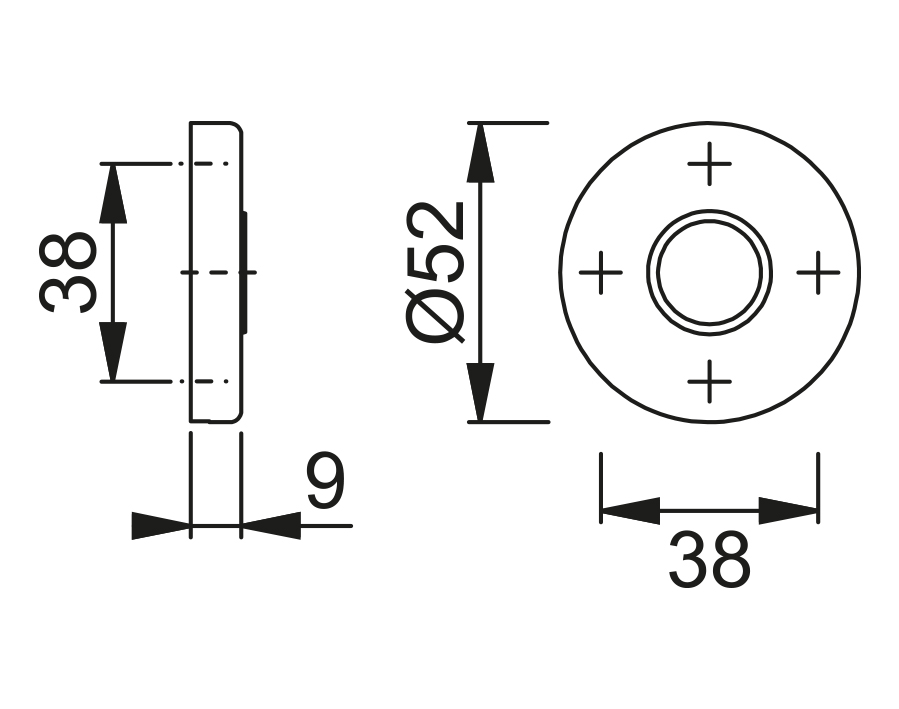 Coppia rosette coprivite 42KV 