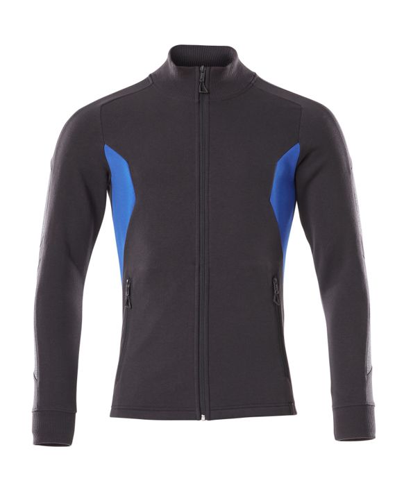 Felpa con chiusura lampo ACCELERATE blu navy scuro/azzurro
