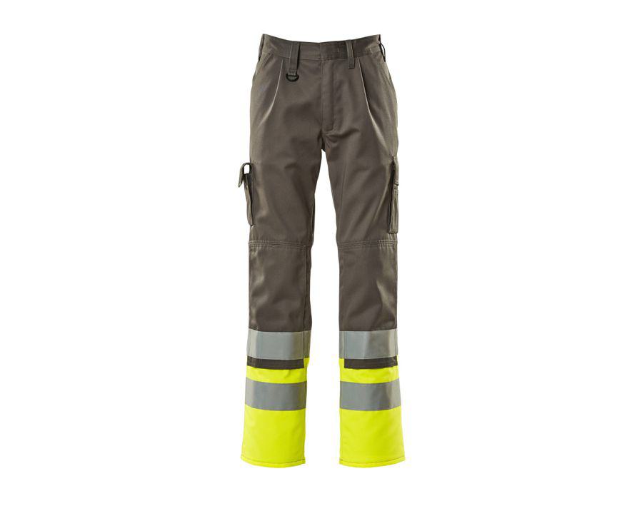 Pantaloni con tasche porta-ginocchiere SAFE COMPETE antracite/hi-vis giallo