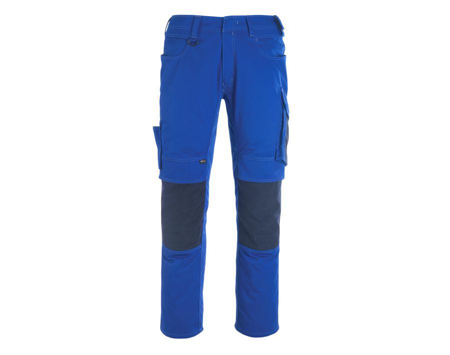 Pantaloni con tasche porta-ginocchiere UNIQUE blu royal/blu navy scuro
