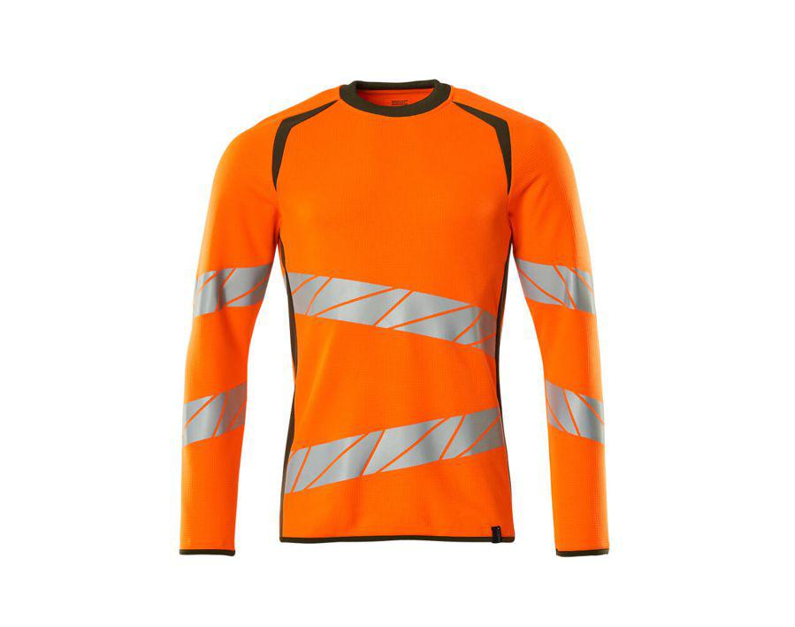 Felpa ACCELERATE SAFE hi-vis arancio/verde muschio