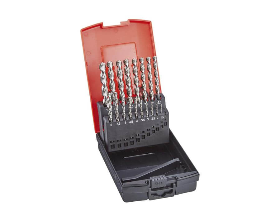 Spiralbohrer-Satz mit zyl. Schaft