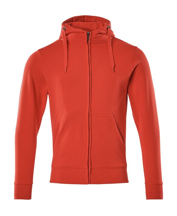 Felpa con cappuccio con chiusura lampo CROSSOVER rosso