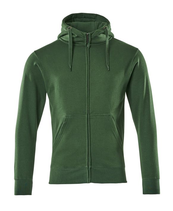 Felpa con cappuccio con chiusura lampo CROSSOVER verde