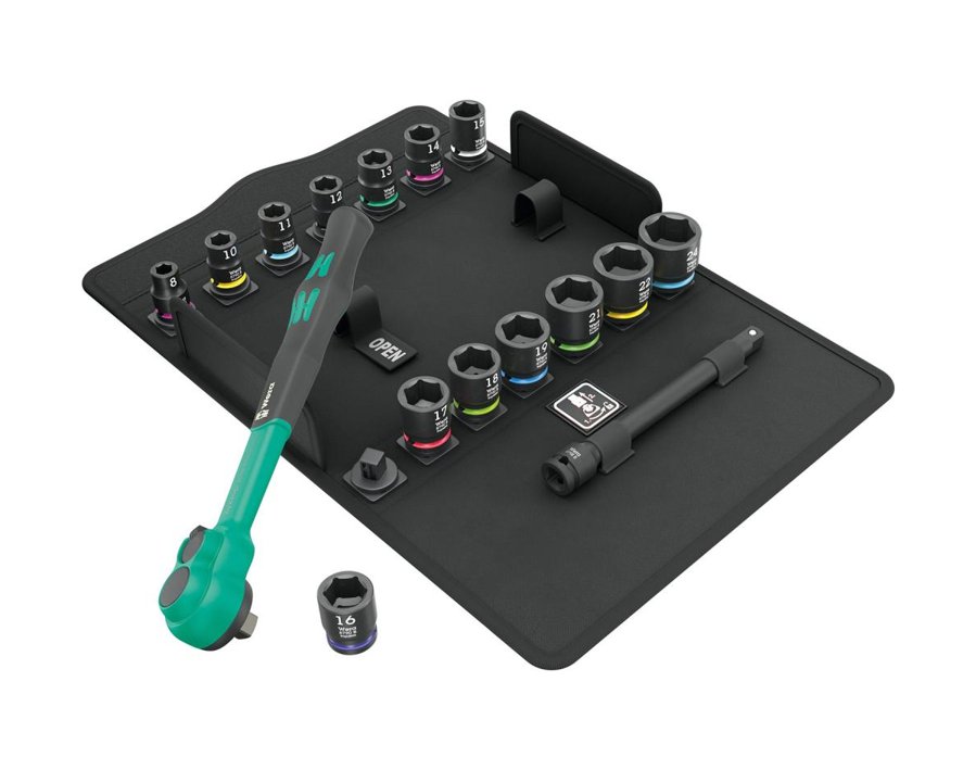 Sechskant-Steckschlüssel-Garnitur Zyklop Comfort, 16-teilig