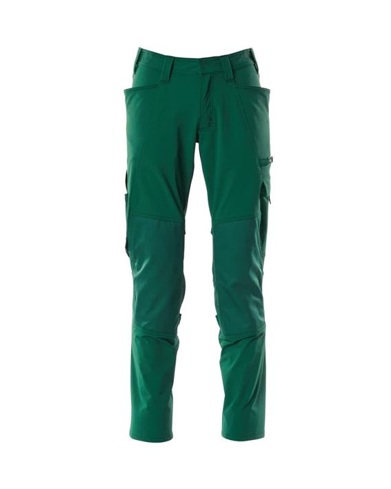Pantaloni con tasche porta-ginocchiere ACCELERATE verde