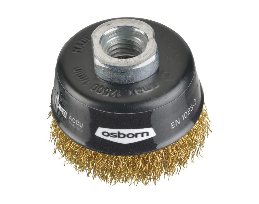 Topfbürste, Messingdraht, gewellt