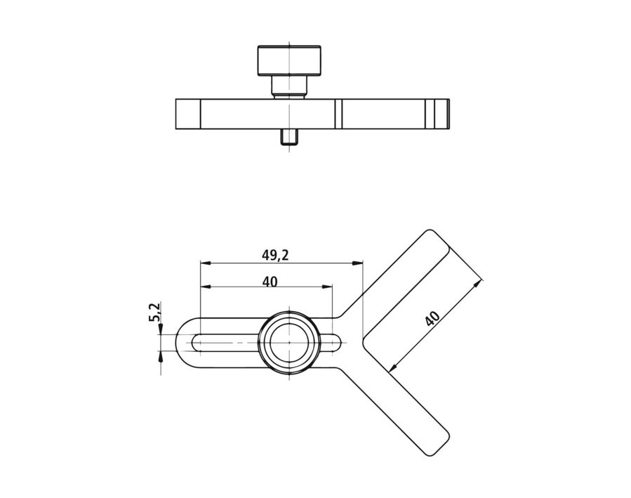 Prismatischer Anschlag