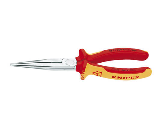Pinza con becchi mezzotondi e tronchese (pinza a becchi di cicogna) VDE DIN ISO 5745 