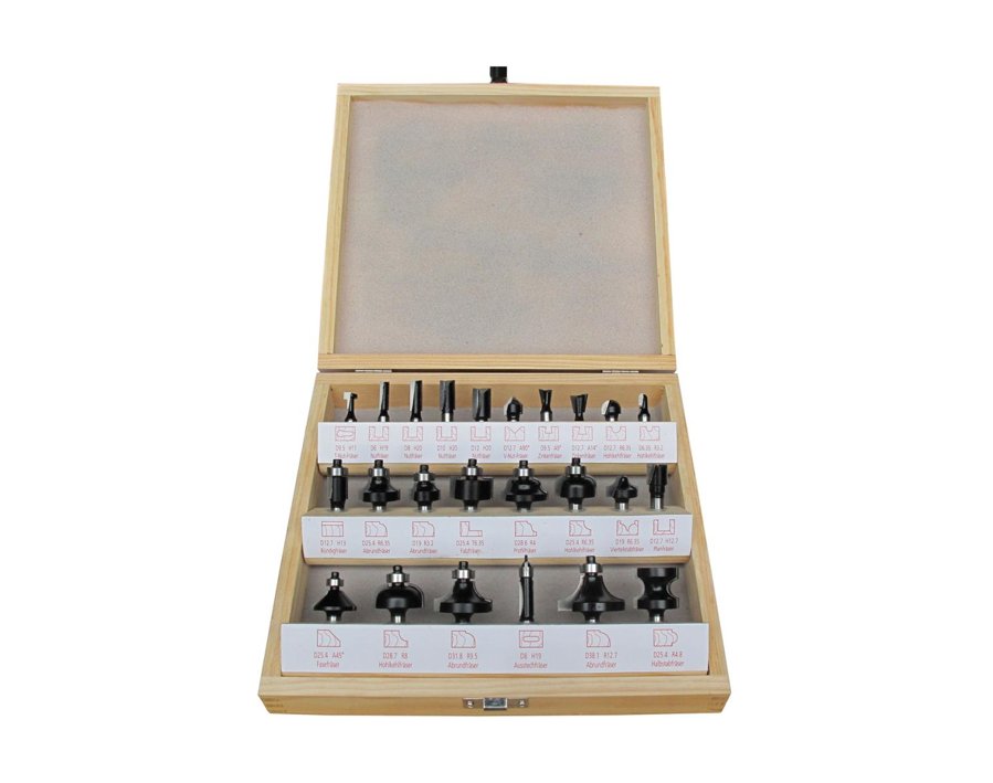 Schaftfräser-Satz, 24-teilig