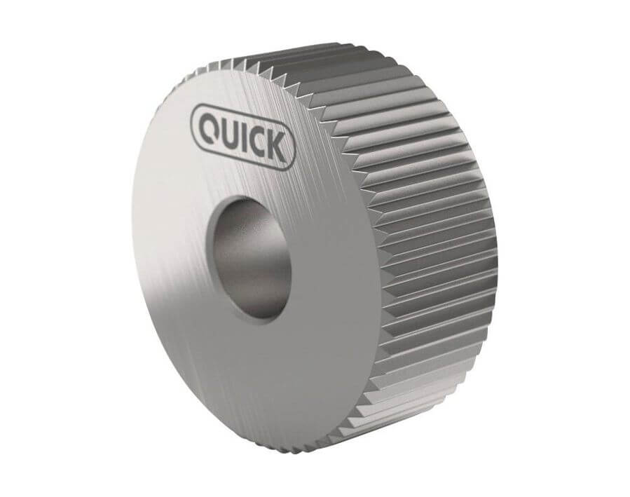 Rändelrad, Form AA achsparallel (gerade)