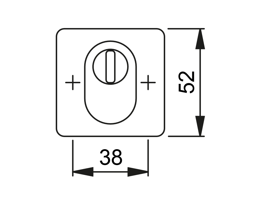 Bocchetta di sicurezza esterna con copricilindro
