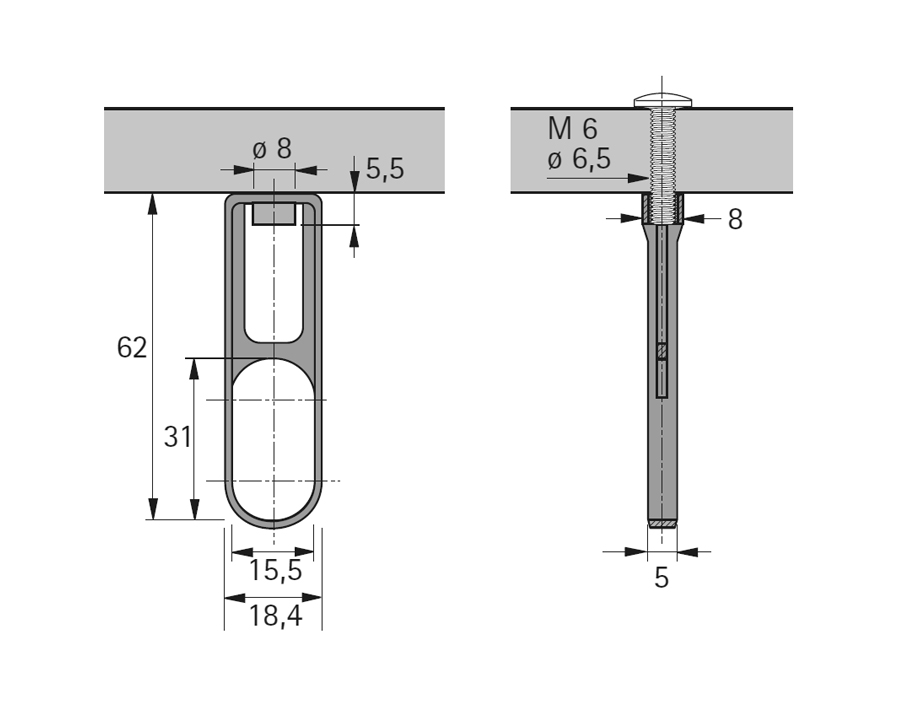 Supporto centrale SL 781 