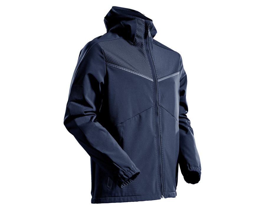 Giacca Softshell con cappuccio CUSTOMIZED blu navy scuro