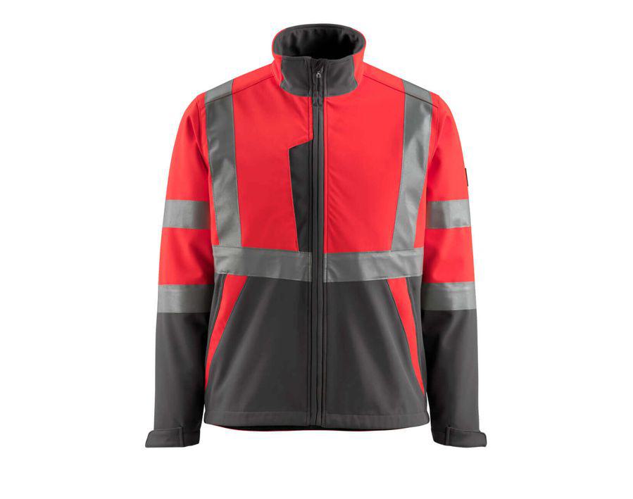 Giacca Softshell SAFE LIGHT hi-vis rosso/antracite scuro