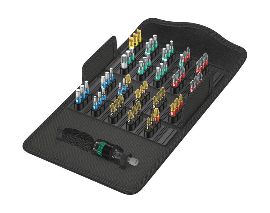 Bit-Sortiment Bit-Safe 61 BiTorsion 1, Schlitz, Kreuzschlitz PH/PZ, Innensechskant, Innen-TORX®