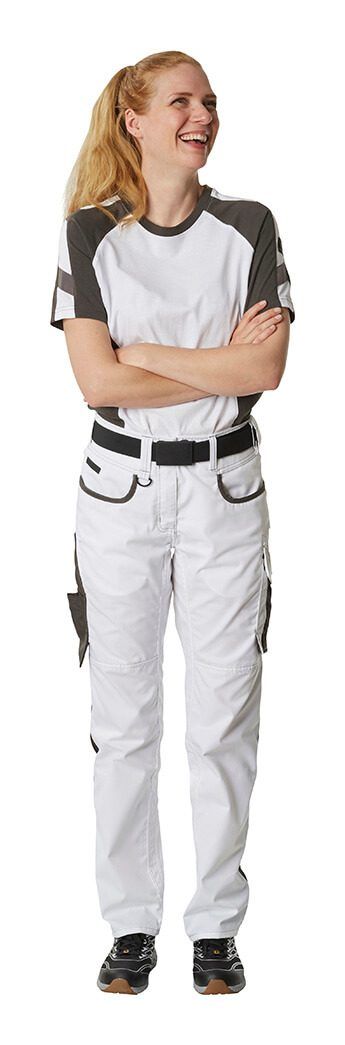 Pantaloni UNIQUE bianco/antracite scuro