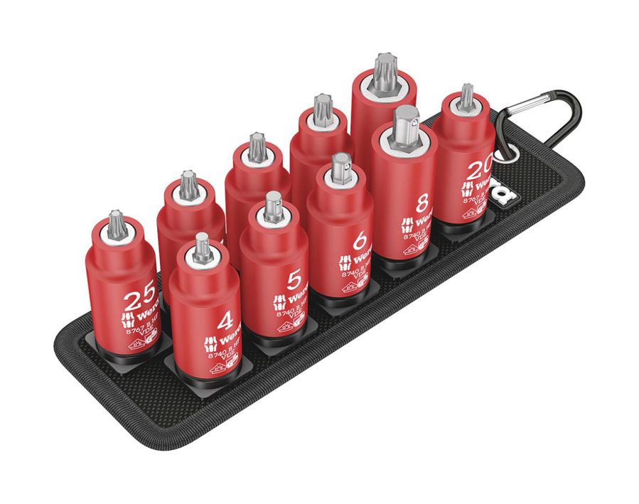 VDE-Schraubendreher-Einsatz-Garnitur 3/8" Zyklop