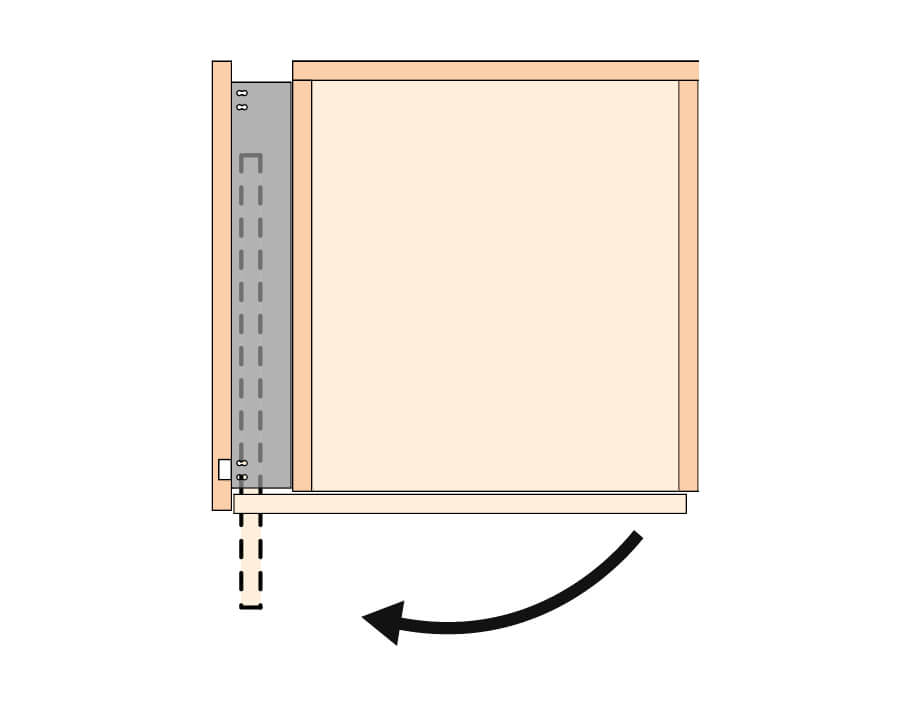 Ferramenta per ante girevoli e rientranti opk Rotary Ecoline Pocket Door