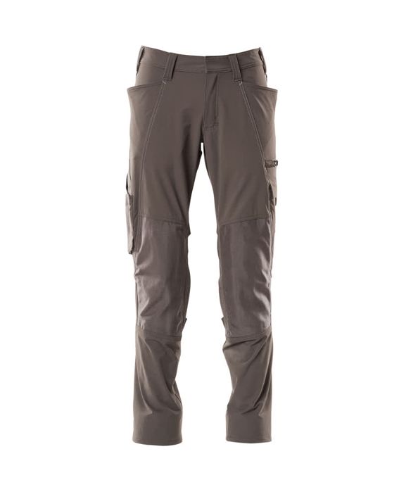 Pantaloni con tasche porta-ginocchiere ACCELERATE antracite scuro
