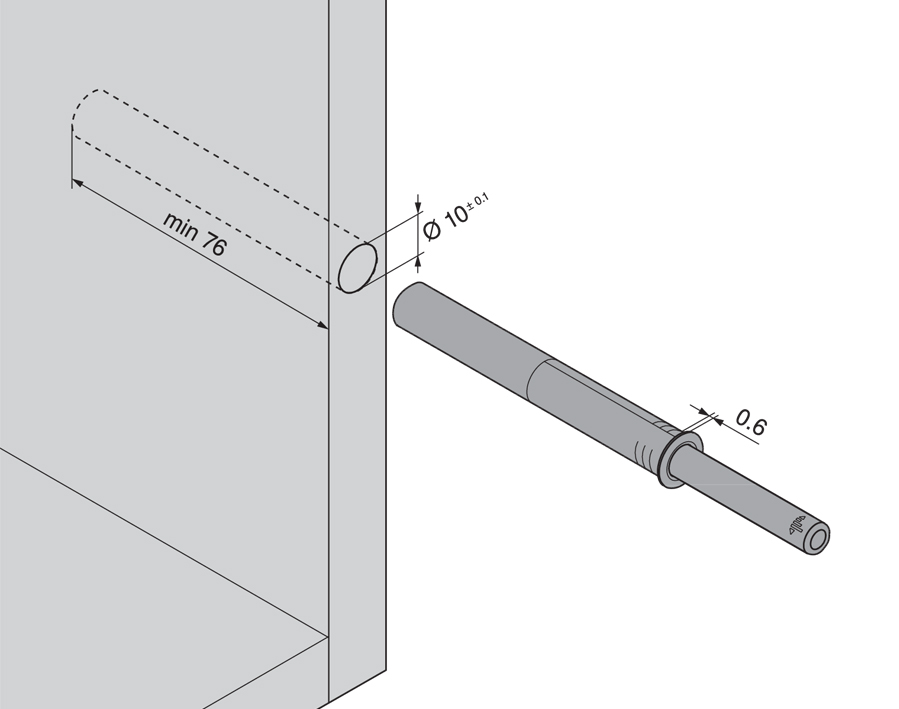 TIP-ON 956A - versione lunga con paracolpo 