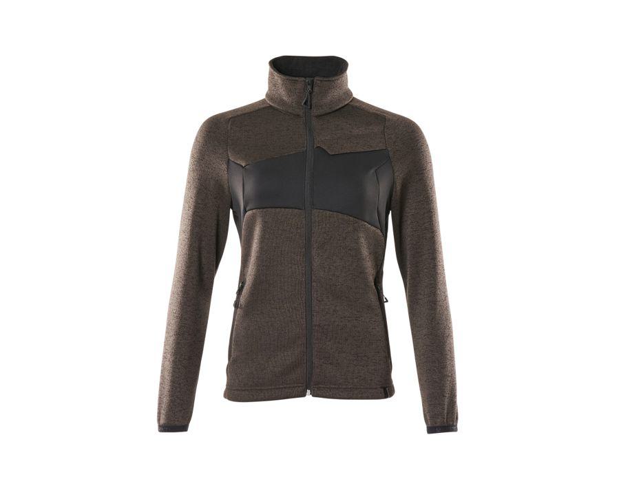 Maglione con chiusura lampo ACCELERATE antracite scuro/nero