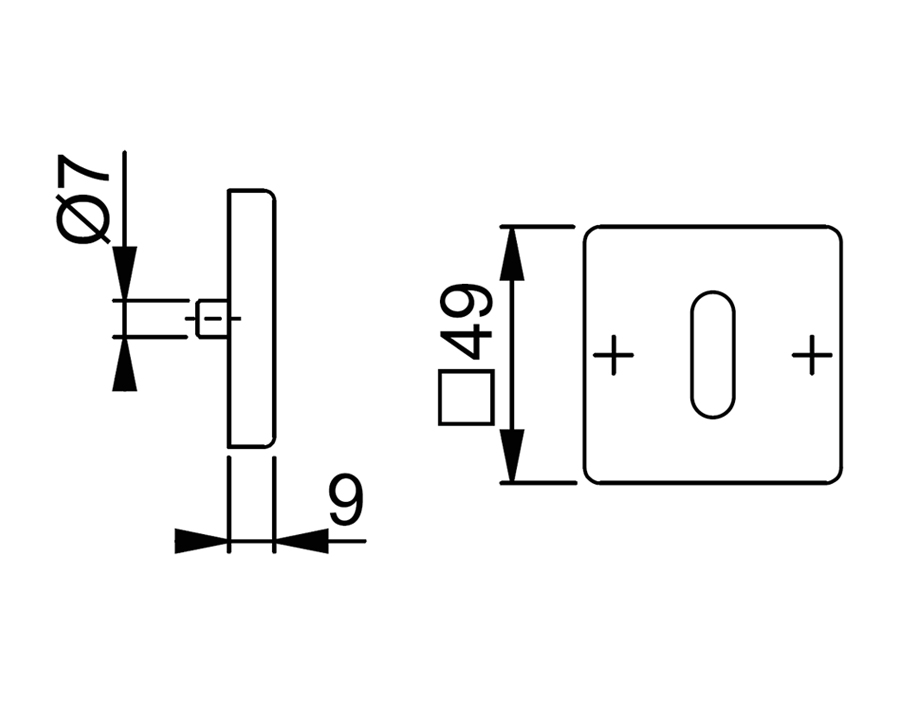 Guarnitura con rosetta e bocchetta serie Austin 1769/843KV/843KVS  