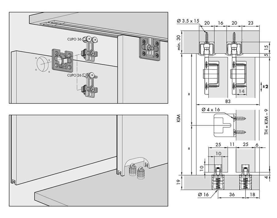 Hawa Clipo 26/36 H Inslide (IS) 