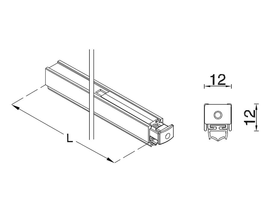 Guranizione sottoporta Maco Mini 12x12mm