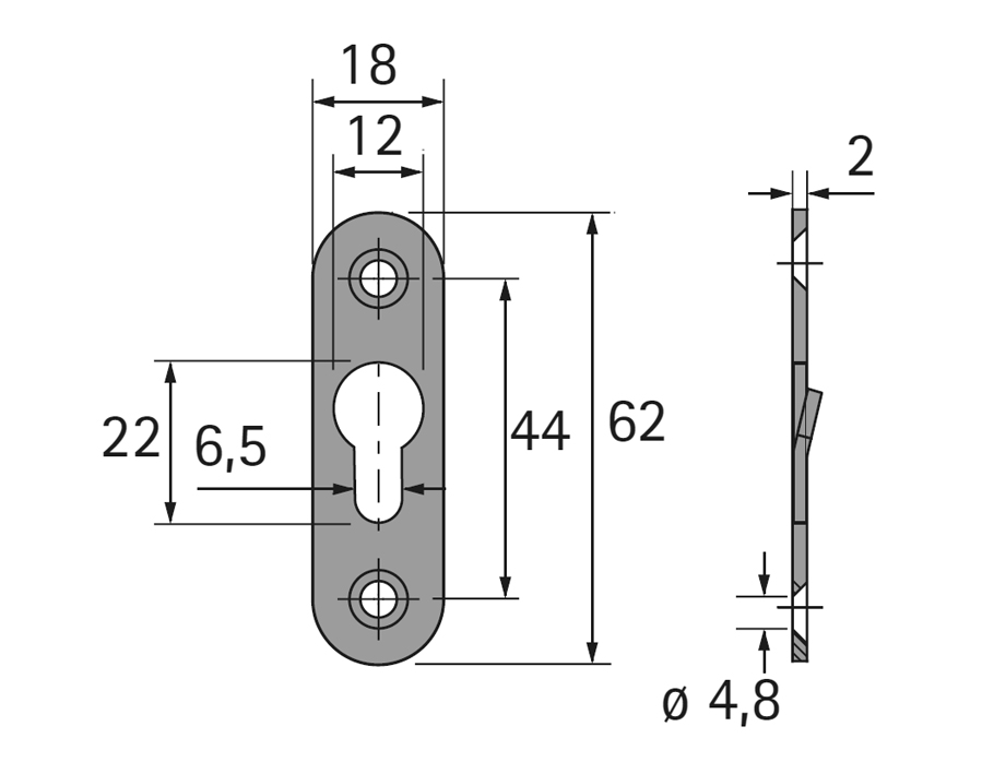 Giunzione per vite a testa bombata